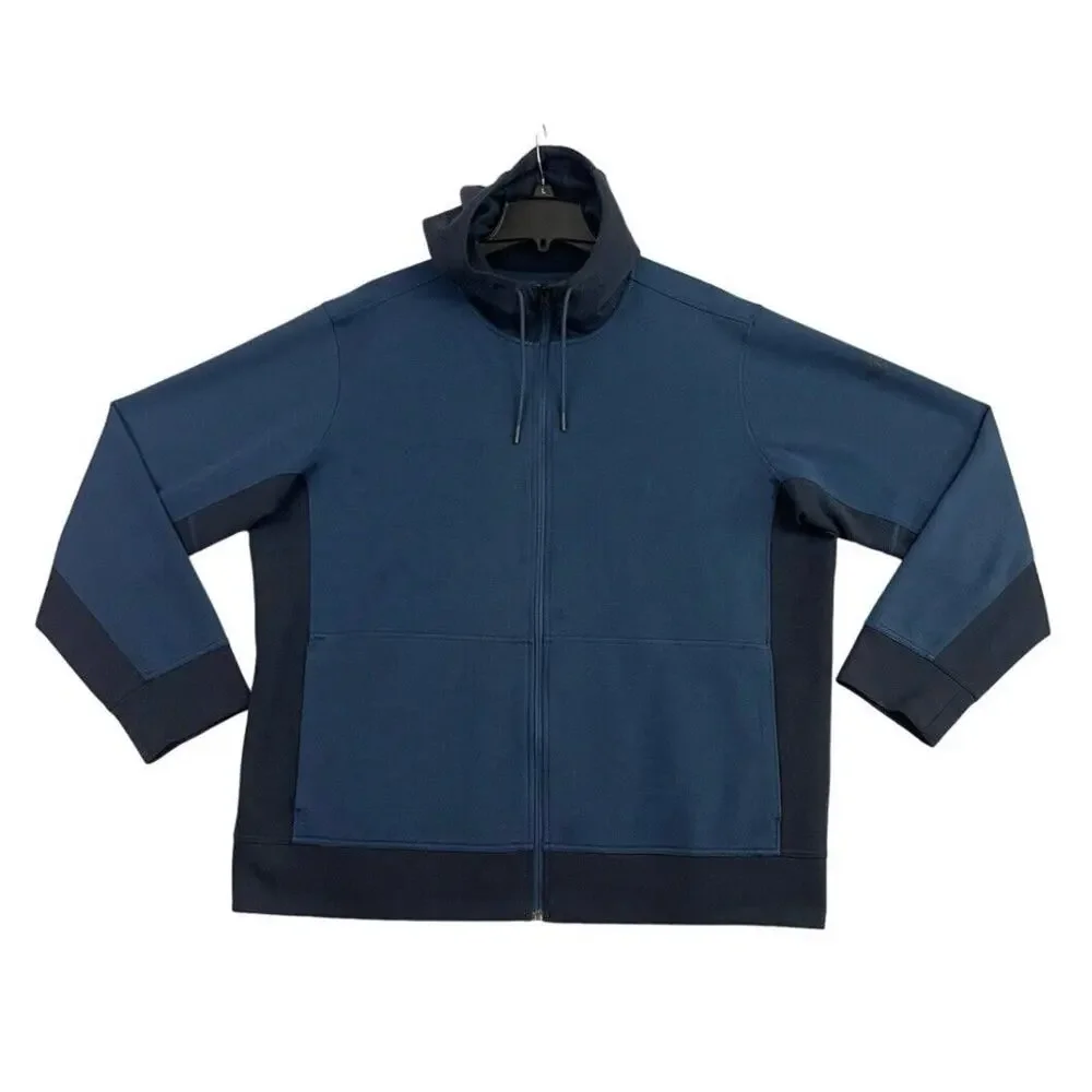 The North Face Jacket Mens Size XXL Blue Thermal Full Zip Hooded NF0A2TDE